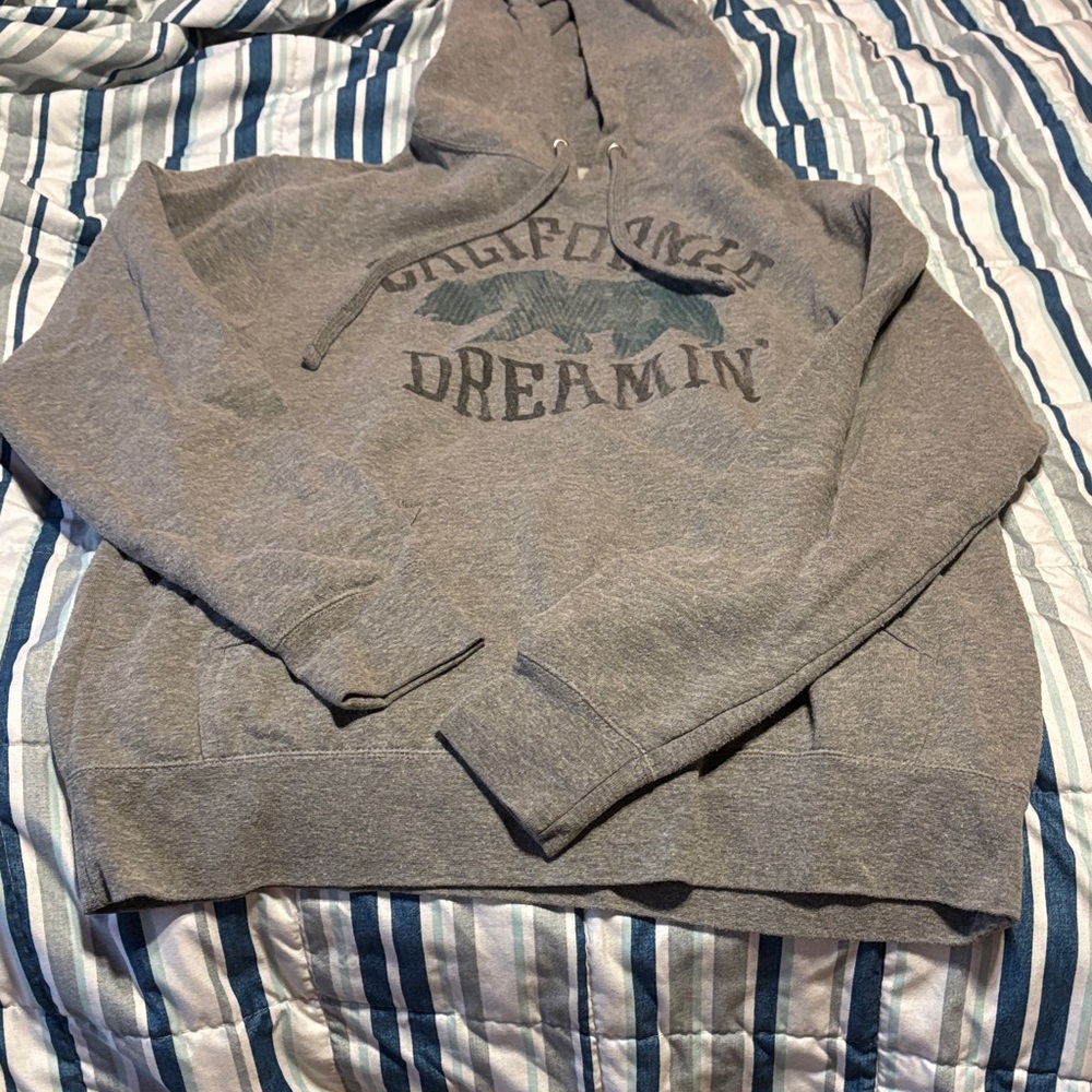 Gray Graphic Hoodie